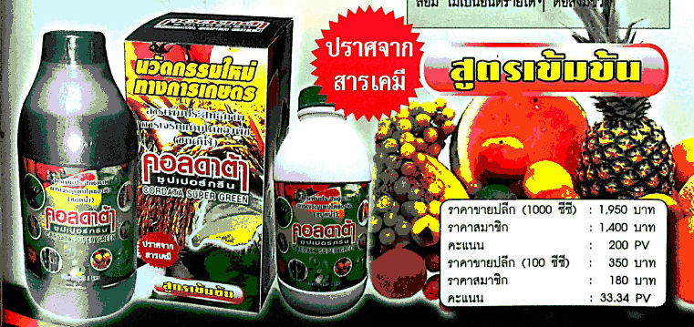 cordata Supergreen สารเพิ่มประสิทธิภาพการเจริญ ของพืช เกษตรอินทรีย์  รูปที่ 5