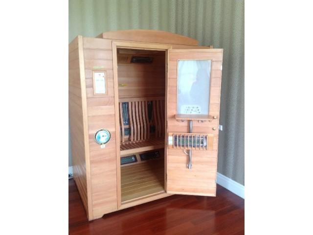 KOMEDA Infrared Sauna ตู้อบเซาว์น่าอินฟาร์เรด นั่งได้ 3 คน ขนาด150 x 120 x 200 cm เหมาะสำหรับ 3 ที่นั่งตัวตู้ทำจากไม้สนฟ รูปที่ 7