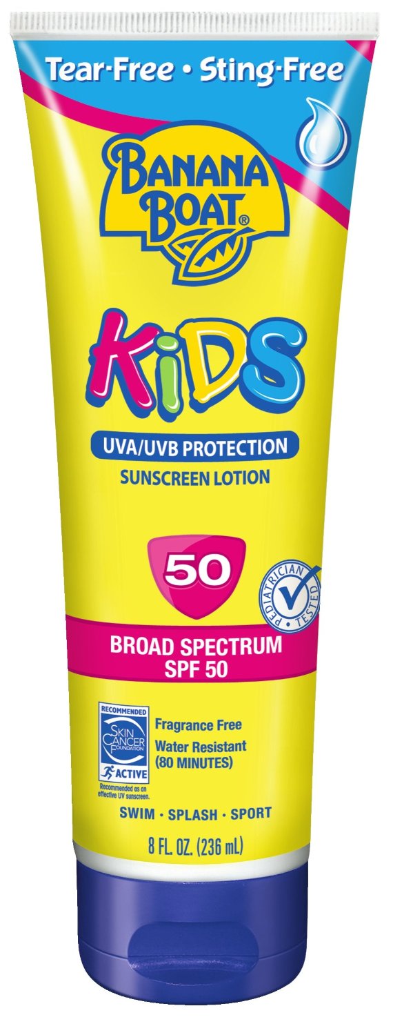 โลชั่นกันแดดเด็ก Banana Boat Kid Sunscreen Lotion 50 spf ไม่ระคายเคืองตา และผิวของเด็ก พร้อมส่ง รูปที่ 1