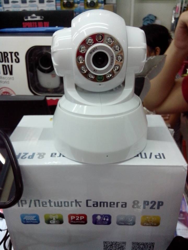 กล้อง IP Camera 0.3ล้าน, Pan-Tilt + P2P  ***ราคาเพียง 1950บาท !!! รูปที่ 1