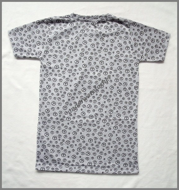 เสื้อยืดแฟชั่นวัยรุ่น แขนสั้น สีเทา รูปที่ 3