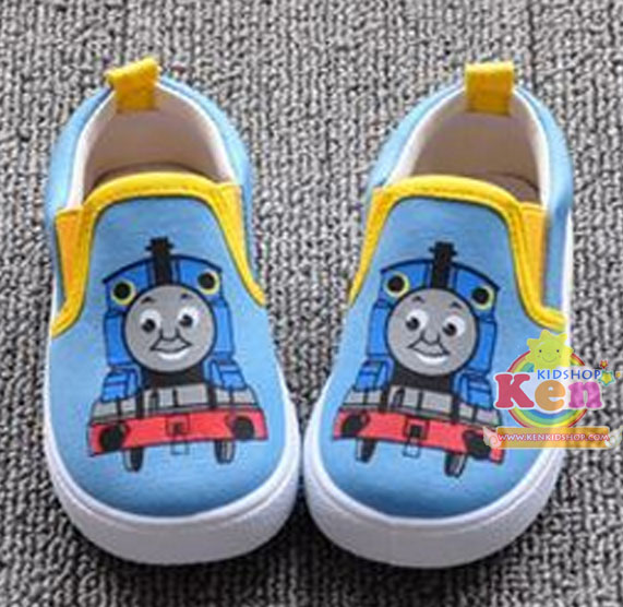 รองเท้าเด็ก ผ้าใบสวม Thomas สีฟ้าSH571 รูปที่ 1