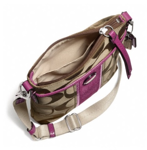 กระเป๋า COACH SIGNATURE STRIPE  SWINGPACK  F48806  รูปที่ 3