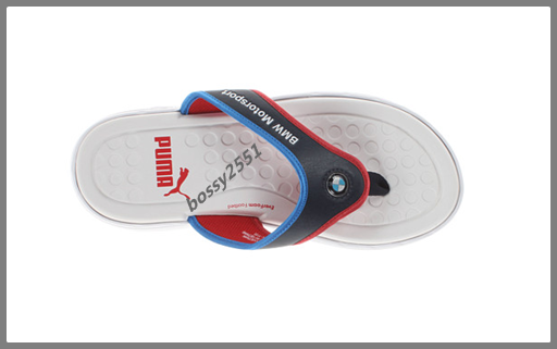 รองเท้าแตะผู้ชาย PUMA รุ่น BMW Slip In Thong Sandal Color : White รูปที่ 6