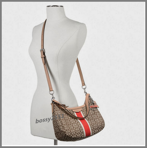 กระเป๋าถือ COACH รุ่น Signature Stripe 6Cm Demi Crossbody รูปที่ 3