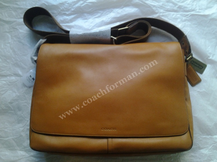 SALE สินค้ามีตำหนิ กระเป๋าผู้ชาย COACH BLEECKER LEGACY LEATHER COURIER BAG F70486   รูปที่ 2