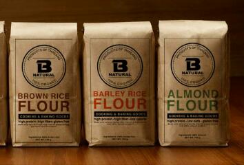 Bnatural ขาย แป้งข้าวกล้อง แป้งอัลมอนด์ แป้งข้าวกล้องสีนิล แป้งข้าวบาร์เล่ย์ สำหรับใช้ทำอาหารและขนมเพื่อสุขภาพ 100% ผลิตภัณฑ์จากธรรมชาติ ขายทั้งปลีกและส่ง รูปที่ 2