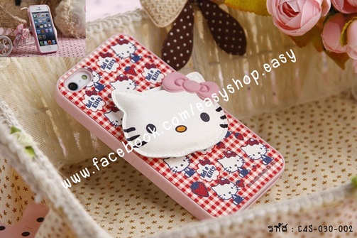 เคสไอโฟน4S เคสซิลิโคลนขอบนิ่ม kitty แบบถอดได้ รูปที่ 3