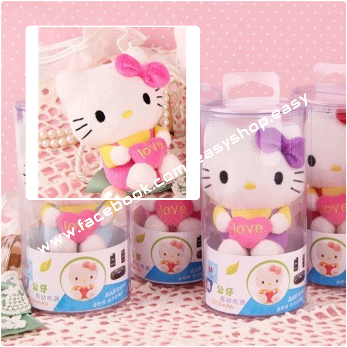 แบตเตอรี่สำรอง Kitty Power Doll 2200mAh รุ่น PB-002 Kitty รูปที่ 2