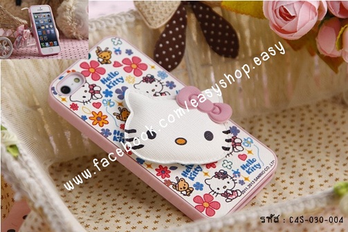 เคสไอโฟน4S เคสซิลิโคลนขอบนิ่ม kitty แบบถอดได้ รูปที่ 5
