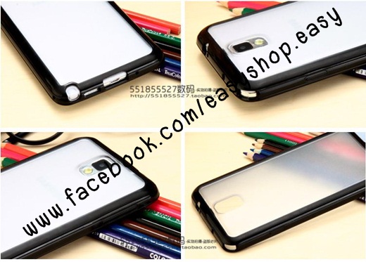เคสซัมซุง S5 เคสขอบ กรอบหลังใสขุ่น รูปที่ 2