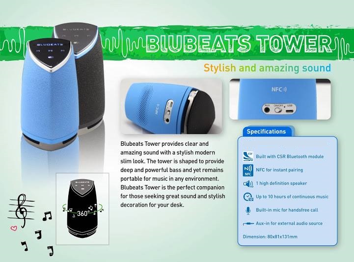 ด่วน!!มาถึงแล้ว ลำโพงบูลทูธ ดีไซน์ใหม่ล่าสุด BluBeats Tower  - ขายปลีก/ส่ง สินค้าคุณภาพ  รูปที่ 3