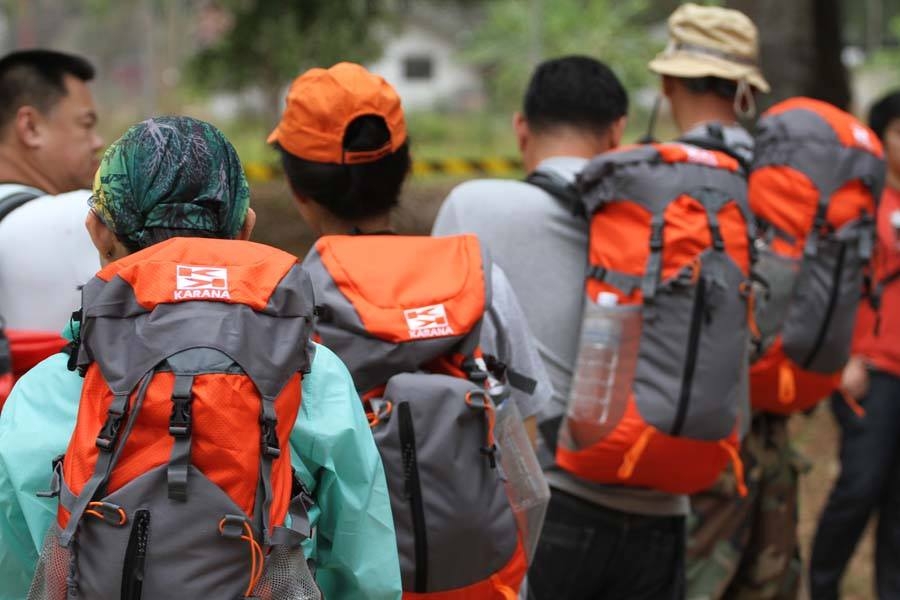 เป้ Backpack 35 L orange สินค้าจาก Karana Travel Gear รูปที่ 1