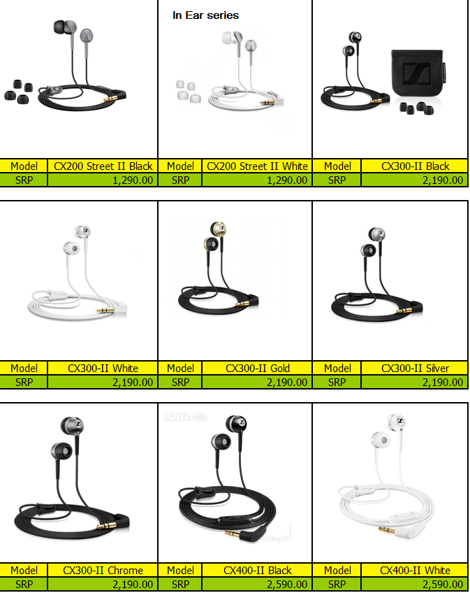 ขายหูฟัง Sennheiser หลากหลายรุ่น มีทั้งแบบ in ear, head phone, ear bud, wireless headphone รูปที่ 1