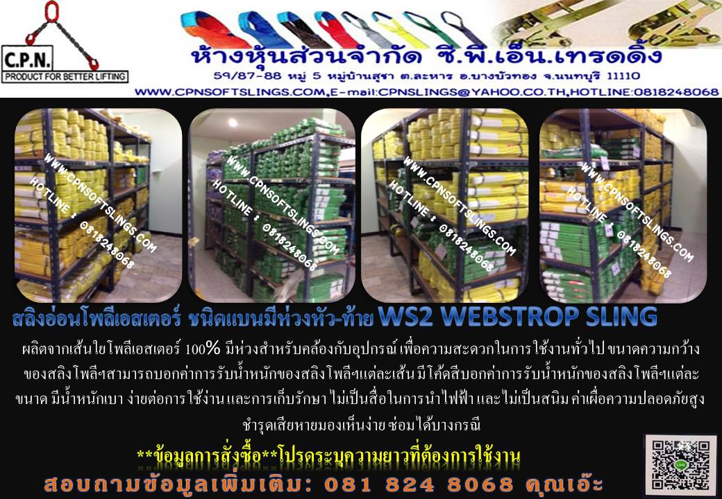 สายพานยกของ  WS2 WEBSTROP SLING  รูปที่ 2