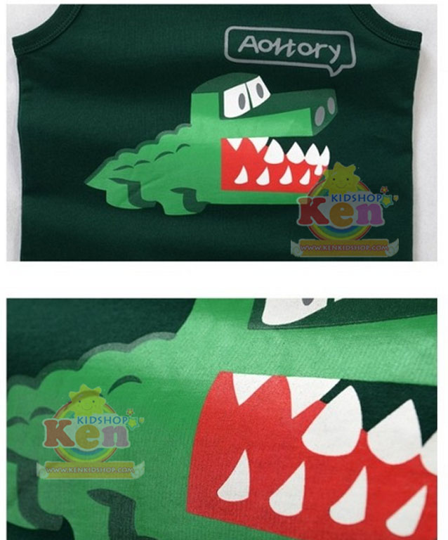 Sanbobo เสื้อกล้ามเด็ก Crocodile สีดำTB1680A รูปที่ 3