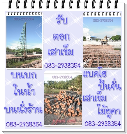 รับทำนั่งร้านไม้ยูคา ตอกเสาเข็ม รูปที่ 1