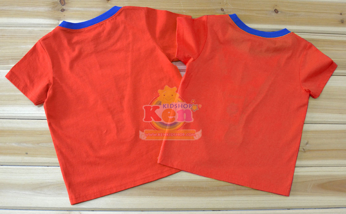 Sanbobo เสื้อเด็กแขนสั้น Mickey PEEK A BOO สีแดง รูปที่ 4