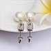 รูปย่อ bondsnet 18k 18ct White gold GP Crystal Elements Lab Diamond Ladies Stud Earrings TDE-647 รูปที่2