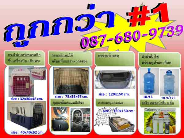 ทั้งถูก ทั้งแถม  กรงขึ้นเครื่องบิน กล่อง กรง กรงสุนัข กรงหมา กรงแมว กรงกระต่าย กรงหนู กรงเหล็ก รูปที่ 3