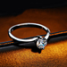รูปย่อ Size Q 18k 18ct White gold GP Band Wedding Crystal Lab Diamond Ring TD-274 รูปที่2