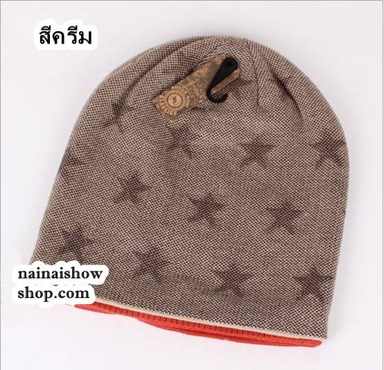หมวกไหมพรม หมวกใส่ได้ 2 ด้าน หมวกชาย หมวกฮิปฮอบบีบอย หมวกเกาหลี ราคาถูกๆๆ รูปที่ 5