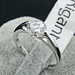 รูปย่อ Size Q bondsnet 18k 18ct White gold GP Band Wedding Crystal Lab Diamond Ring TD-273 รูปที่4