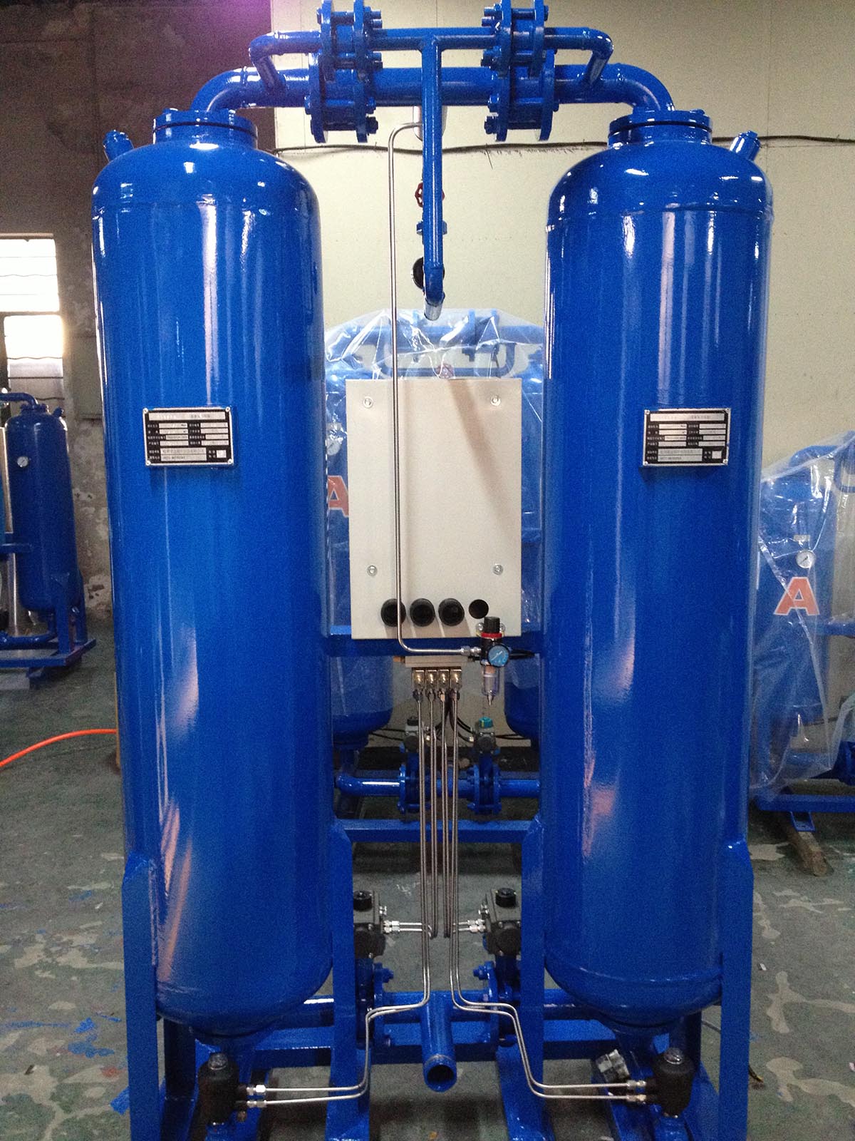 desiccant Air dryer Pressure dew point-70C เม็ดสารดูดความชื้น ทั้งลม แก๊สไข่เน่า แก๊สไฮโดรเจนซัลไฟด์ ระบบกำจัดความชื้น รูปที่ 4