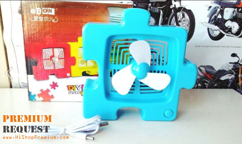 พัดลมจิกซอ รุ่นชาร์จแบต พร้อมสายusb (USB BICYCLE FAN) รูปที่ 2