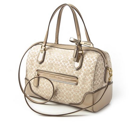กระเป๋า COACH  POP SIGNATURE METALLIC OUTLINE EAST WEST SATCHEL 26426 รูปที่ 3