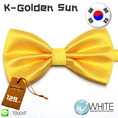 K-Golden Sun หูกระต่าย สีเหลืองอมส้ม ผ้าเนื้อลาย สไตล์เกาหลี BT003