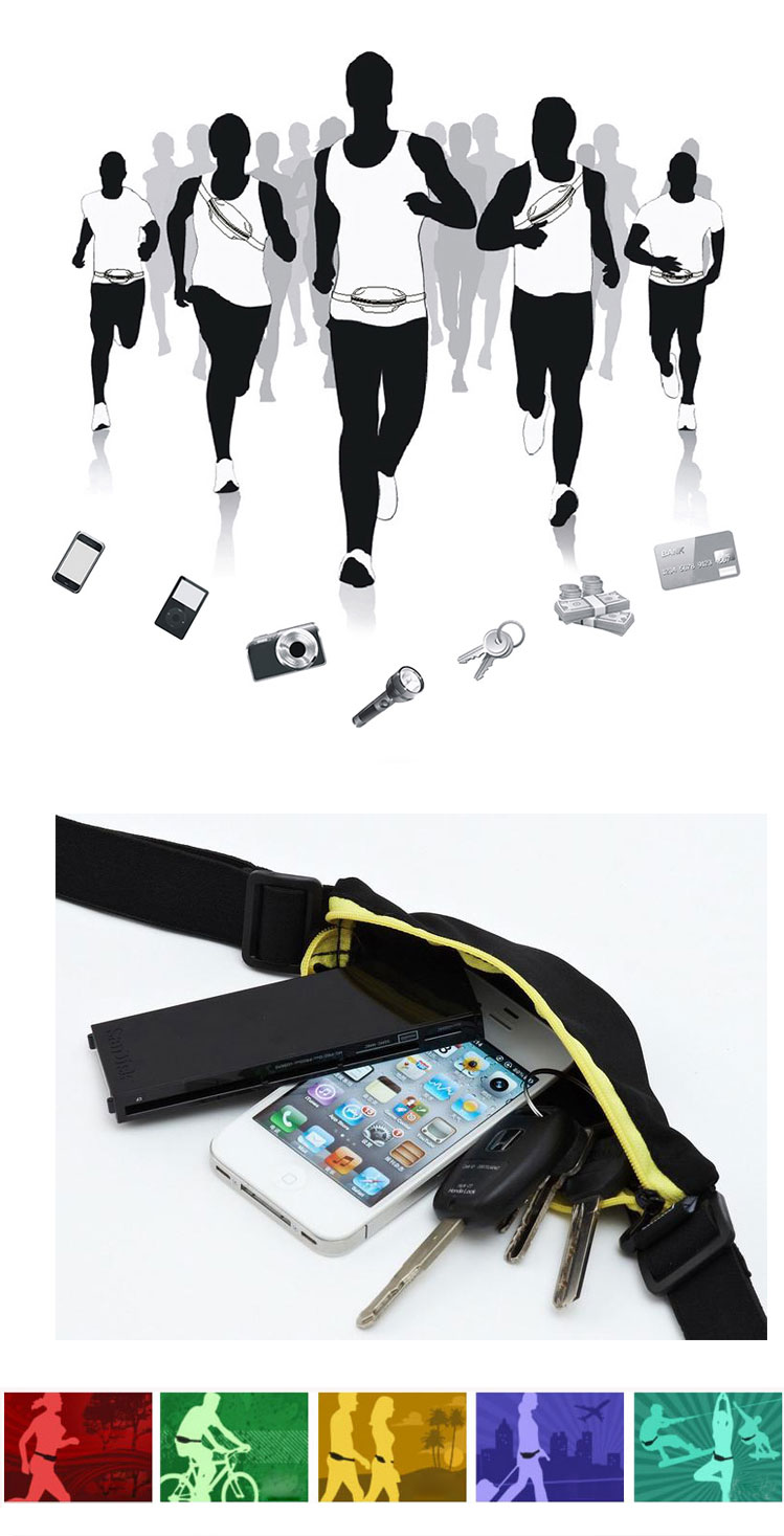 กระเป๋าคาดเอว ใส่ออกกำลังกาย 195 บาท ถูกสุดๆ มีหลายสี รูปที่ 6