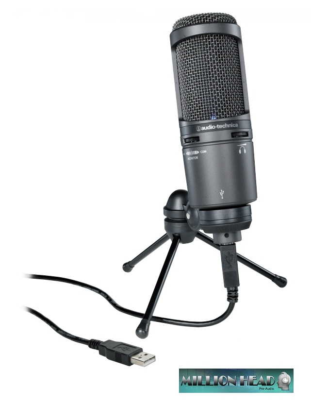 ไมโครโฟน คอนเดนเซอร์ Studio แบบ USB ระดับมืออาชีพ ยี่ห้อ AUDIO TECHNICA รุ่น AT2020 USB+ สามารถเสียบหูฟังได้ในตัว รูปที่ 2
