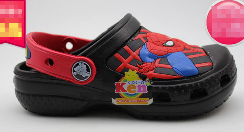 Crocs รองเท้าเด็ก 3D Spiderman action สีดำ SH581 รูปที่ 4