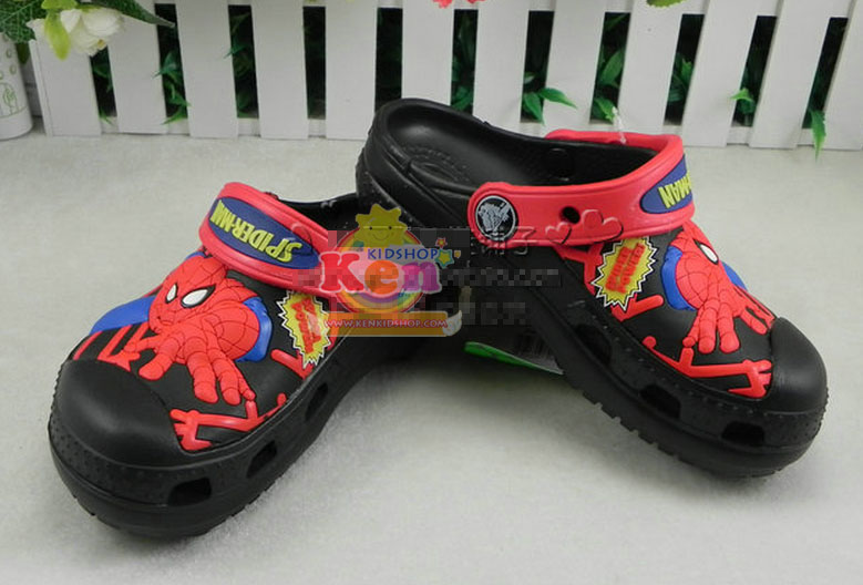 Crocs รองเท้าเด็ก 3D Spiderman action สีดำ SH581 รูปที่ 5