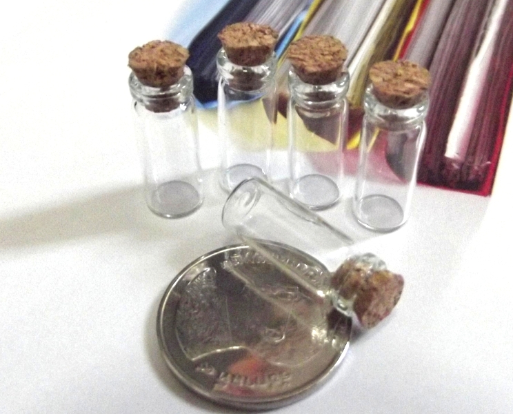 ขวดแก้วจิ๋ว ขนาด 0.5  cc  (จิ๋วสุดๆ) รูปที่ 2