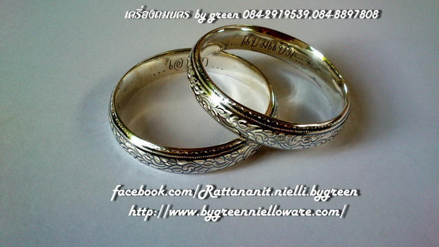 เครื่องถมนคร by green กำไลถมเงิน หน้ากว้าง 1.cm. แบบสวม ราคาวงละ 2,800 บาท รูปที่ 7