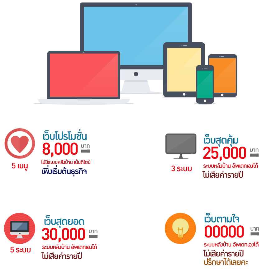 รับออกแบบเว็บไซต์ สร้างเว็บไซต์ ออกแบบเว็บราคาถูก โปรโมชั่นเพียง 8000 บาท รูปที่ 1