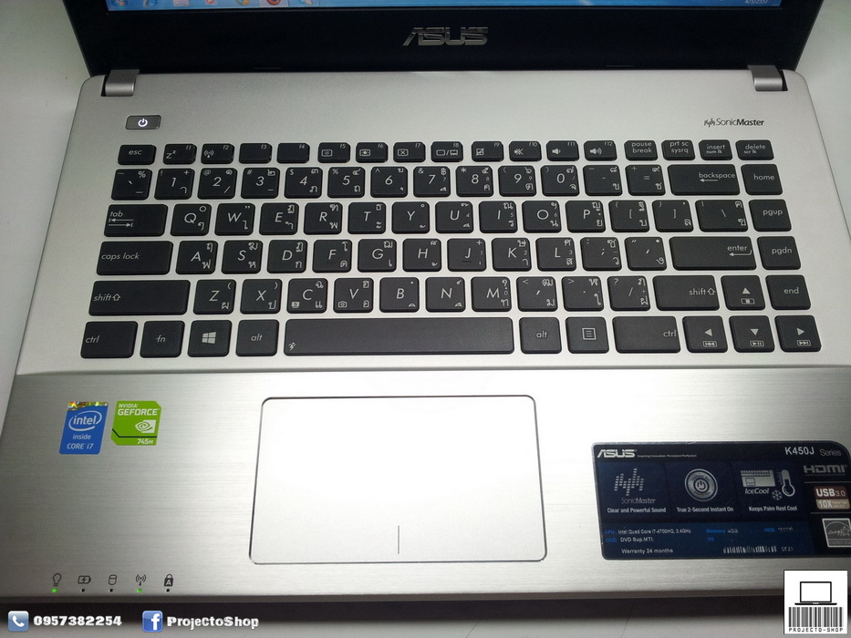 [ขายแล้วครับ] ASUS K450JF-WX013D สเปคเทพแรงๆ สภาพใหม่กิ๊ฟ พร้อมประกันยาว รูปที่ 5