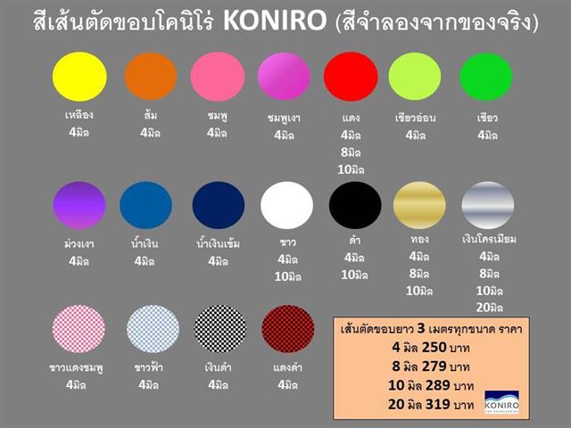 KONIRO เส้นตัดขอบคุณภาพอันดับ 1 ของประเทศไทย และอุปกรณ์ต่างๆ รูปที่ 3