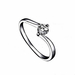 รูปย่อ bondsnet Size Q 18k 18ct White gold GP Band Wedding Crystal Lab Diamond Ring TD-211 รูปที่1