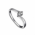 bondsnet Size Q 18k 18ct White gold GP Band Wedding Crystal Lab Diamond Ring TD-211