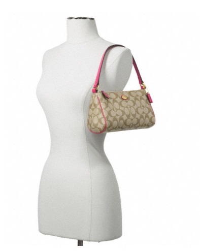 กระเป๋า COACH  PEYTON SIGNATURE TOP HANDLE POUCH F51175  รูปที่ 3
