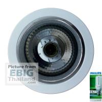 โคมดาวไลท์ฟิลิปส์ 4นิ้วขอบขาวลายเพชรพร้อมหลอดจีนี่ 11วัตต์ FBS111 ราคาเพียง 165 บาท รูปที่ 2