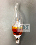 หลอดจำปา LED ทรงเปลวเทียน ขั้ว E14 -3W แสงส้ม สำหรับไฟช่อ สวยงาม ประหยัดไฟและทน