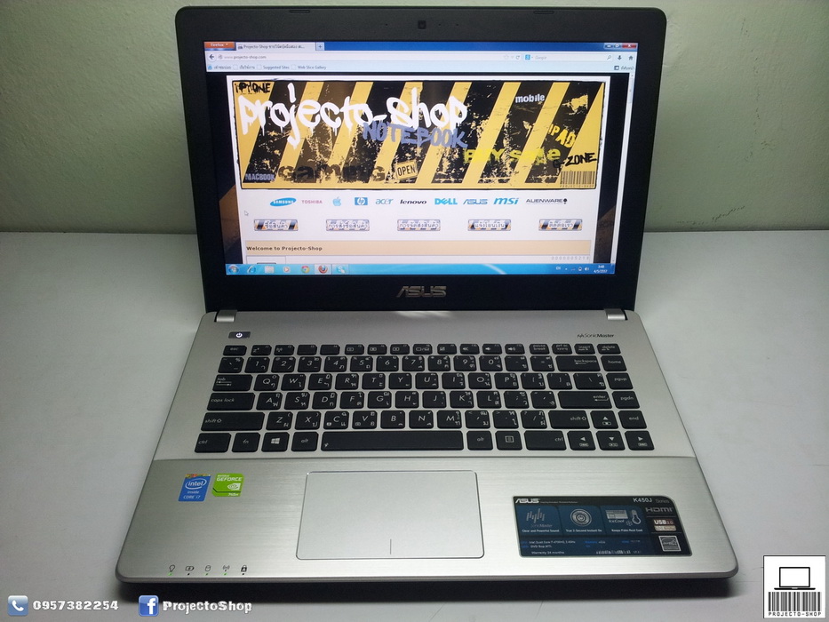 [ขายแล้วครับ] ASUS K450JF-WX013D สเปคเทพแรงๆ สภาพใหม่กิ๊ฟ พร้อมประกันยาว รูปที่ 1