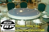 รูปย่อ กระจกจานหมุนโต๊ะอาหารไฟฟ้า(Automatic Dining Table)กระจกกลมจานหมุนบนโต๊ะจีนโต๊ะอาหารรางหมุนไฟฟ้าเลซี่ซูซานแผ่นกระจกกระจกก รูปที่3