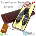 Tutankhamun Mask Stream - สายเอี้ยม (Suspenders) สายสีน้ำเงินเข้ม ลายจุดน้ำเงินเข้ม จุดดำ จุดขาว ขนาดสาย กว้าง 3.5 เซนติ