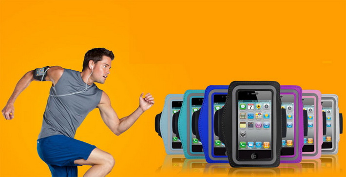 สายรัดแขน ใส่ออกกำลังกาย iPhone ราคา 190 บาท ถูกสุดในประเทศ รูปที่ 1