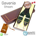 Gavenia Stream - สายเอี้ยม (Suspenders) สายสีเขียว ลายข้าวหลามตัด ขนาดสาย กว้าง 3.5 เซนติเมตร